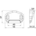 OSCULATI BUTÉE DE PORTE MAGNÉTIQUE de Captivan, une solution esthétique et ingéniosité pour éviter les portes qui claquent en bateau ou camping-car.