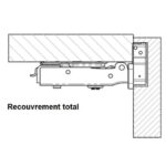 OSCULATI CHARNIÈRE AMOVIBLE INOX 110 X 64 MM, Captivan, charnière invisible en inox pour meubles et équipements dans bateaux et vans.