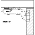 OSCULATI CHARNIÈRE AMOVIBLE INOX 110 X 64 MM, Captivan, charnière invisible en inox pour meubles et équipements dans bateaux et vans.