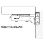 OSCULATI CHARNIÈRE AMOVIBLE INOX 110 X 64 MM, Captivan, charnière invisible en inox pour meubles et équipements dans bateaux et vans.