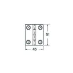 OSCULATI CHARNIÈRE INOX À TIGES FILETÉES 1,7 MM, Captivan, charnière inox pour coffres de bateau et trappes, vis invisible.