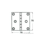 OSCULATI CHARNIÈRE INOX À TIGES FILETÉES 1,7 MM, Captivan, charnière inox pour coffres de bateau et trappes, vis invisible.