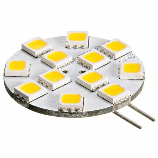 OSCULATI AMPOULE LED SMD G4, Captivan, ampoule 12V, 12 LED, idéale pour équipements électriques bateaux et camping-cars.