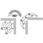 OSCULATI CHARNIÈRE AUTOPORTEUSE en acier inoxydable AISI 316, idéale pour voiliers et camping-cars - Captivan.