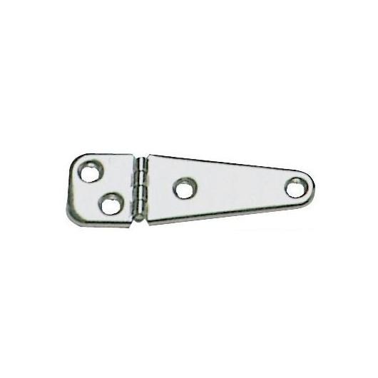 OSCULATI CHARNIÈRE INOX 103 X 32 X 1,2 MM de Captivan, charnière asymétrique pour coffres et petites portes en bateau ou camping-car.