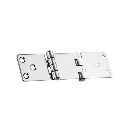 OSCULATI CHARNIÈRE INOX DÉPORTÉE 134 X 38 MM, Captivan, inox 304, charnière à 2 axes pour bateau ou camping-car.