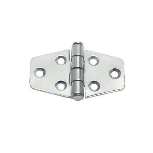 OSCULATI CHARNIÈRE INOX 70 X 38 X 1,7 MM, Captivan, charnière inox polie pour installation intérieure et extérieure en bateau et fourgon.