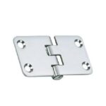 OSCULATI CHARNIÈRE INOX 70 X 38,1 X 2 MM - Captivan, charnière robuste avec frein anti-vibrations, idéale pour bateau et camping-car.