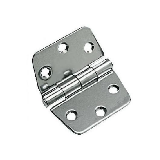 OSCULATI CHARNIÈRE INOX 74 X 60 X 2 MM, Captivan, charnière inox pour camping-car et bateau, axe freiné anti-vibrations.