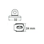 OSCULATI CHARNIÈRE POUR CADENAS de Captivan, charnière inox pour fermeture de porte et coffre de bateau ou camping-car.