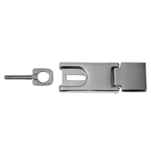 OSCULATI CHARNIÈRE À CADENAS FLUSH 89 X 32 MM chez Captivan, charnière en laiton chromé pour coffre de bateau ou camping-car.