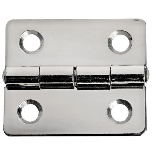 OSCULATI CHARNIÈRE INOX ÉPAISSEUR 1,3 MM - Charnière de porte 100% inox poli, idéale pour bateau, camping-car chez Captivan.