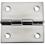 OSCULATI CHARNIÈRE INOX ÉPAISSEUR 1,3 MM - Charnière de porte 100% inox poli, idéale pour bateau, camping-car chez Captivan.