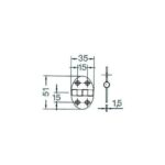 OSCULATI CHARNIÈRE INOX 35 X 51 X 2 MM chez Captivan, idéale pour équipements de bateau, camping-car, conception de coffres et meubles.