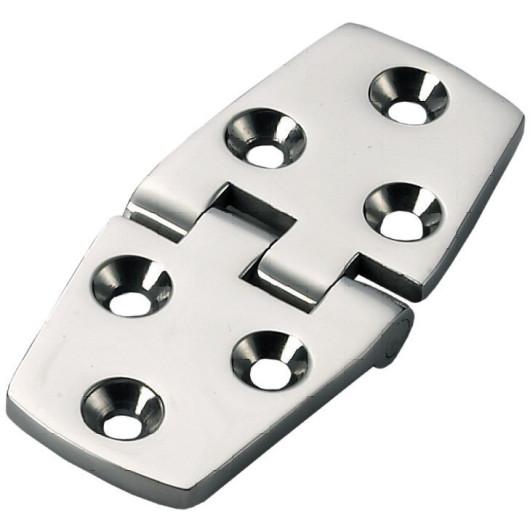 OSCULATI CHARNIÈRE INOX 38 X 74 X 5 MM AXE INVERSÉ de Captivan, pour coffre et trappe en bateau, camping-car, inox AISI 316 robuste.