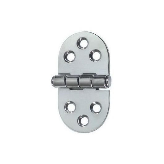 OSCULATI CHARNIÈRE INOX 76 X 38 X 2 MM de Captivan, idéale pour coffre ou trappe en bateau, camping-car ou fourgon.