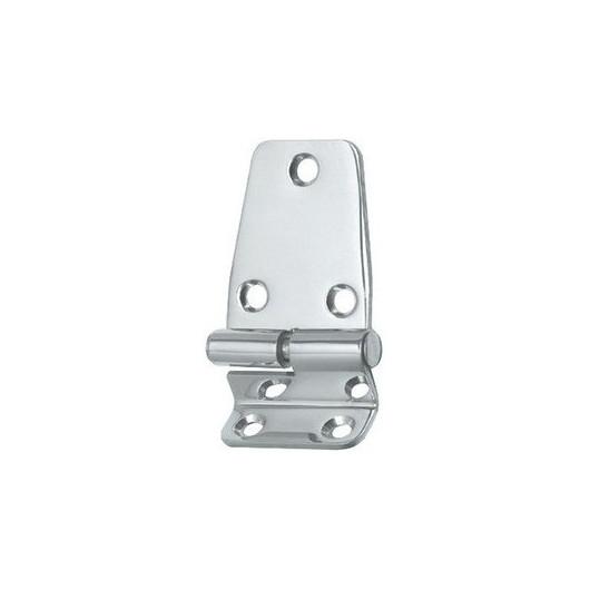 OSCULATI CHARNIÈRE DÉPORTÉE INOX 65 X 37 MM DÉGONDABLE, idéale pour portes et coffres en bateau ou camping-car, disponible chez Captivan.