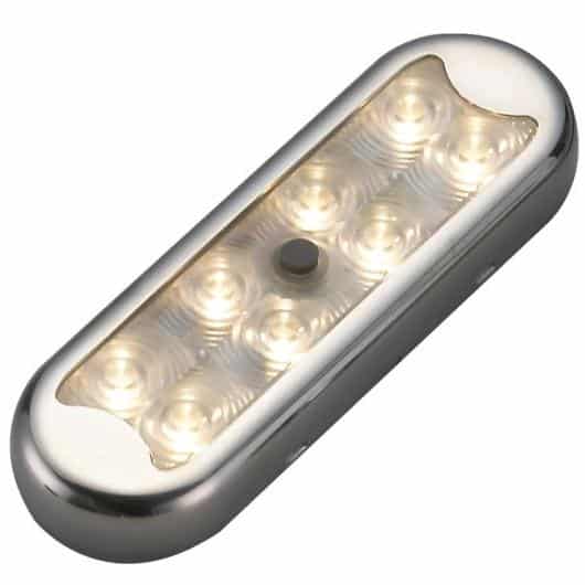 OSCULATI COMPACT LED INTERRUPTEUR de Captivan, un éclairage puissant pour bateau, fourgon aménagé ou camping-car, intérieur et extérieur.