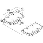 OSCULATI COULISSEAUX JUMEAUX POUR SIÈGE DOUBLE - Captivan, réglage optimal du siège assis/debout pour un meilleur confort du skipper.