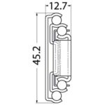 OSCULATI COULISSE INOX FERMETURE FREINÉE de Captivan : coulisses en acier inox pour tiroir en bateau, camping-car, avec fermeture freinée.