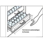 OSCULATI COULISSE INOX FERMETURE FREINÉE de Captivan : coulisses en acier inox pour tiroir en bateau, camping-car, avec fermeture freinée.