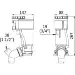 KIT CONVERSION WC 12 V UNIVERSEL OSCULATI - Captivan, kit pour transformer WC manuel en électrique, compatible JABSCO, OSCULATI, SPX JOHNSON.