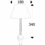 LAMPE DE COCKPIT OSCULATI de Captivan, lampe ultra design pour tables de cockpit et à carte, accessoire amovible extérieur.
