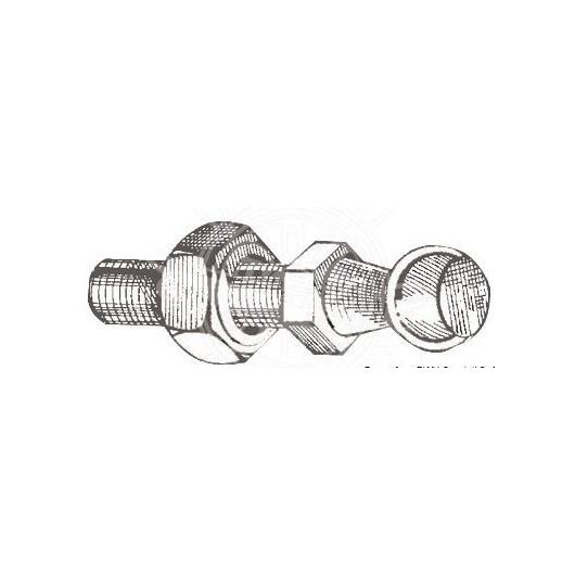 ROTULE TÊTE D'OHM Ø 10 OSCULATI de Captivan, idéale pour vérins à gaz en bateau et camping-car.