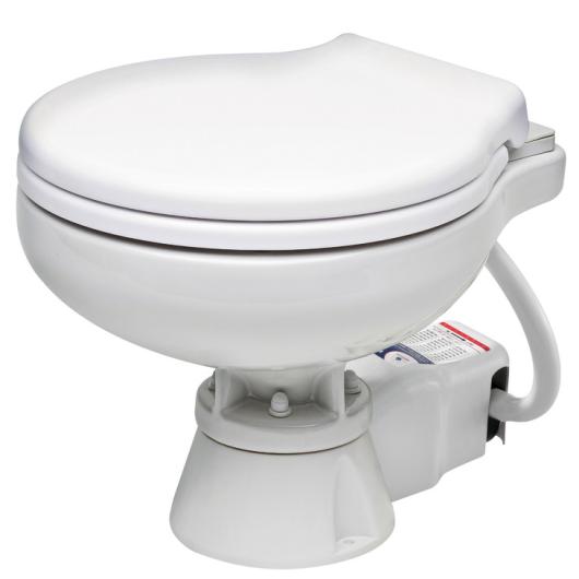 WC ELECTRIQUE EVOLUTION SPACE SAVER 12 V OSCULATI Captivan, WC marin compact avec broyeur, cuvette en porcelaine, idéal bateau.