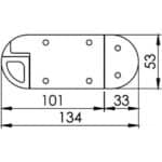 LOQUETEAU À RESSORT OSCULATI de Captivan, idéal pour maintenir fermée une porte de camping-car ou de bateau.