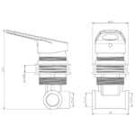 MITIGEUR ENCASTRABLE OSCULATI de Captivan, mitigeur à levier en laiton avec disque céramique, idéal pour bateau, camping-car ou van.