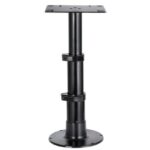 PIED DE TABLE HEAVY DUTY GIANT | NOIR OSCULATI de Captivan, pied en aluminium tri-télescopique, adapté de 345 à 714 mm.