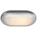 Plafonnier Phad II poli miroir à encastrer Osculati, Captivan, éclairage moderne, certifié IP65, idéal pour bateau intérieur ou extérieur.