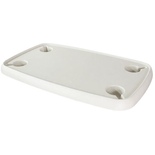 PLATEAU DE TABLE RECTANGLE 760 X 460 MM OSCULATI de Captivan, parfait pour l'extérieur, avec support verres pour cockpit de bateau.