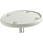 PLATEAU DE TABLE RONDE 610 MM OSCULATI chez Captivan, plateau en composite polyester pour cockpit de bateau, support verres.