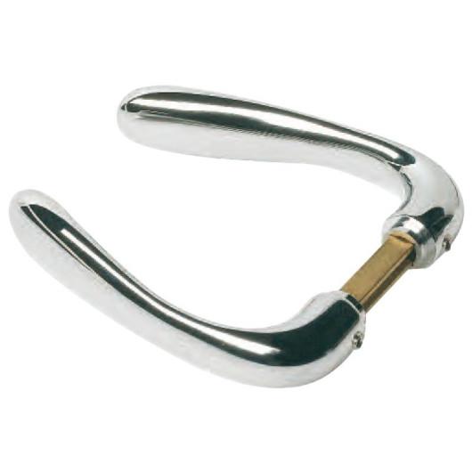 POIGNÉE LAITON KATA OSCULATI de Captivan, poignée de porte de bannette en laiton chromé, disponible en 113 ou 85 mm pour bateau ou camping-car.