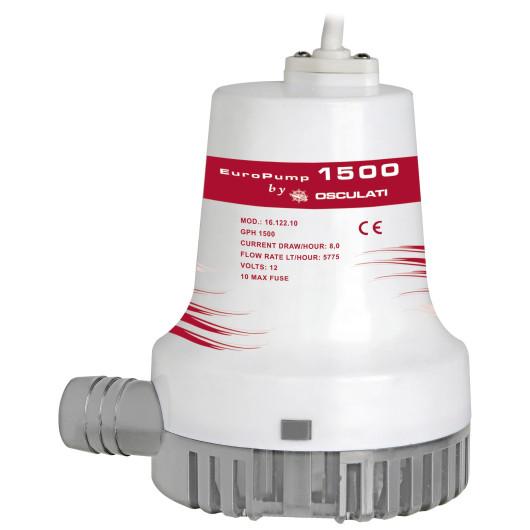 POMPE DE CALE EUROPUMP 1500 OSCULATI de Captivan, pompe immergée 12V avec débit de 96 L/min pour voiliers et vedettes.