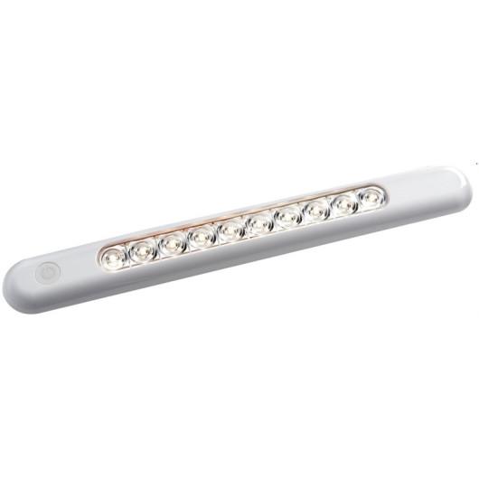 RAIL LED ÉTANCHE OSCULATI de Captivan, idéal pour l'intérieur et l'extérieur, avec interrupteur, parfait pour bateaux et fourgons.