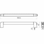 RÉGLETTE LED ORIENTABLE OSCULATI de Captivan, éclairage intérieur pour bateau et camping-car, interrupteur, 12/24 V DC.