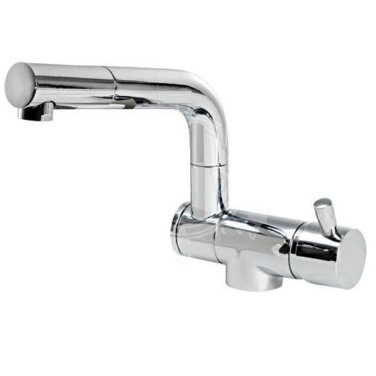 ROBINET RABATTABLE MITIGEUR OSCULATI de Captivan, mitigeur chrome orientable idéal pour cuisine de van, bateau ou camping-car.