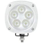 SPOT LED HD 50W BASE INOX. OSCULATI - Captivan, projecteur compact 5 LED CREE, éclairage puissant 50W pour 12V/24V.