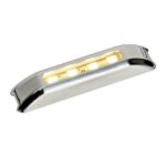 SPOT LED INOX EXTÉRIEUR HORIZONTAL OSCULATI de Captivan, lampe étanche pour éclairage extérieur, blanc ou bleu, idéale pour bateau ou camping-car.