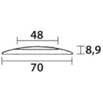 SPOT LED INOX IP67 OSCULATI, Captivan, éclairage étanche 12V pour bateau et camping-car, lumière blanche ou bleue.