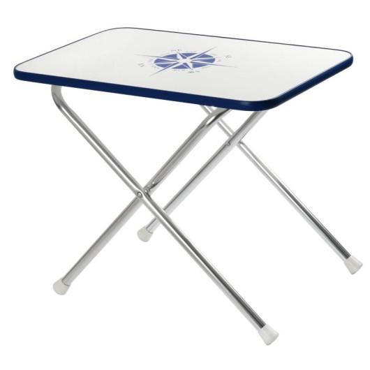 TABLE PLIANTE 60 X 40 OSCULATI de Captivan, table marine pliante idéale pour le pont du bateau ou le camping-car.