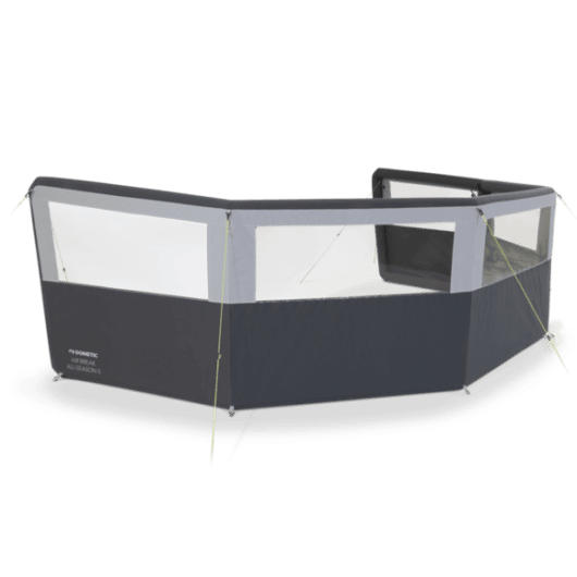 AIR BREAK ALL-SEASON 5 DOMETIC, pare-vent gonflable Captivan, idéal pour camping-car et caravane, protection contre le vent.