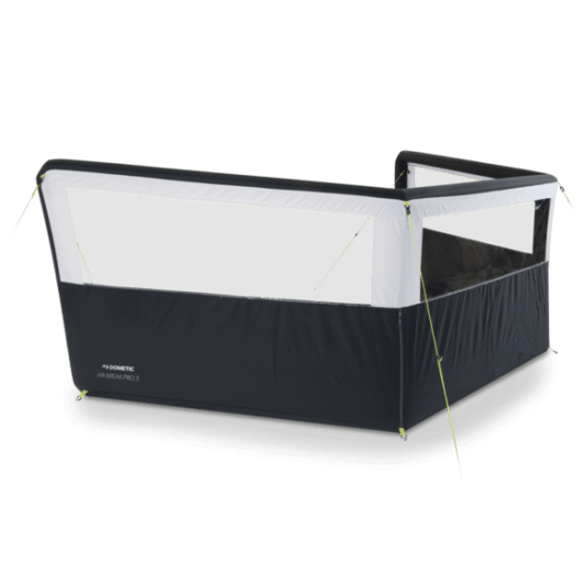 AIR BREAK PRO 3 DOMETIC de Captivan, pare-vent gonflable à 3 pans, facile à installer pour protéger vos bivouacs en fourgon ou camping-car.
