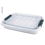CAMP4 BOÎTE DE RANGEMENT PLIABLE 65 L de Captivan, souple et pliable, idéale pour bateau, camping ou camping-car avec roulettes.