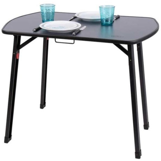 CAMP4 TABLE MULTI DARK de Captivan - table pliante de plein air, plateau de 90 x 60 cm, idéale pour camping-car et camping.