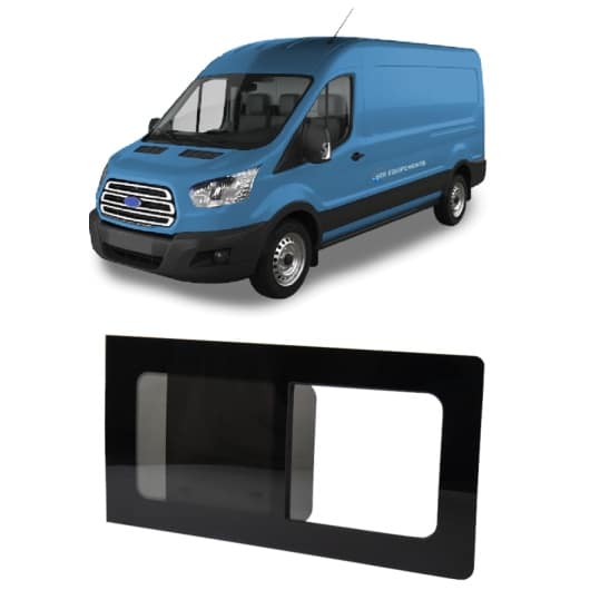 CARBEST BAIE LATÉRALE | TRANSIT 4 - Fenêtres latérales teintées à 18 % pour Ford Transit 4, disponibles chez Captivan.