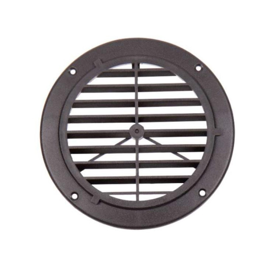 CARBEST GRILLE RONDE Ø 164 MM - Aération coffre bateau - Captivan - Grille en plastique ABS noire ou blanche pour camping-car.